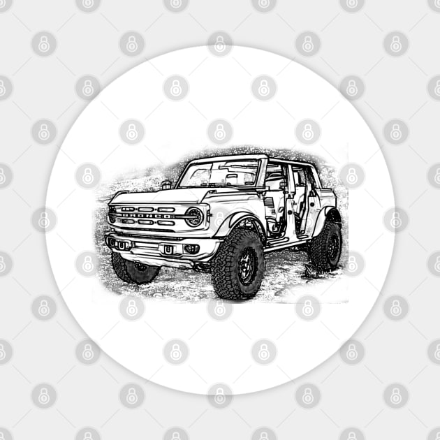 Bronco Magnet by etihi111@gmail.com